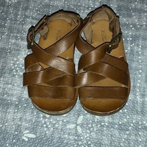 Zara Baby Leather Sandals so 21